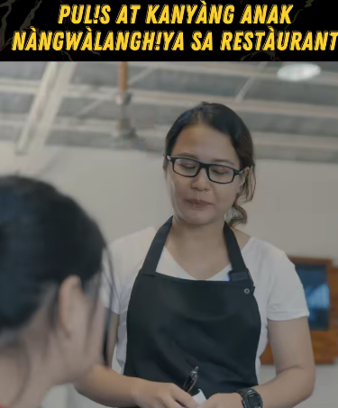 H2409007 Pulis at kanyang anak nangwalanghiya sa restaurant #tbonproduction #t
